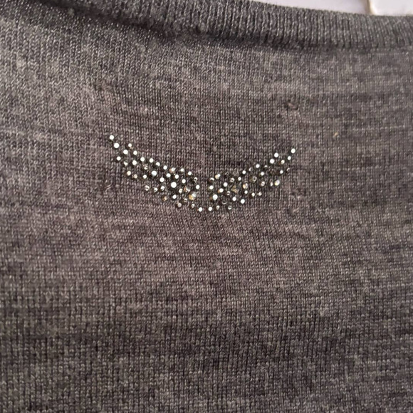 ZADIG & VOLTAIRE GRAY MERINO WOOL TUNIC SWEATER SIDE POCKETS WOMEN SIZE SMALL - Picture 11 of 12